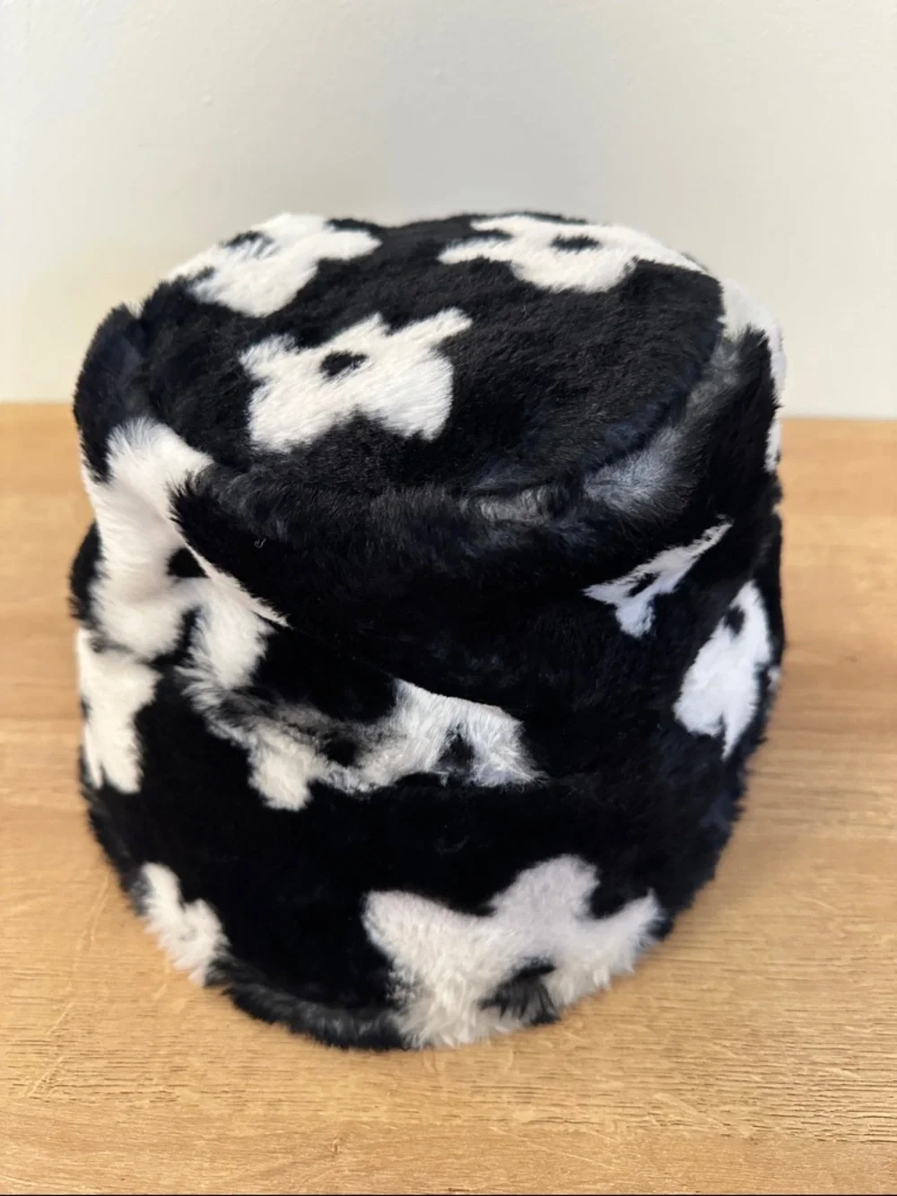 NEW Lolita Jade Faux Fur Floral Bucket Hat